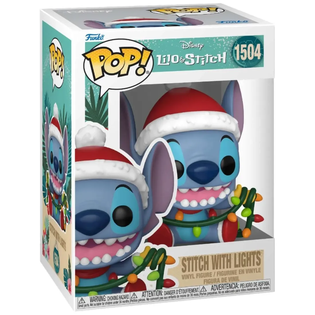 Фигурка Funko POP! Disney Lilo & Stitch Holiday Stitch with Lights (1504) 80038
