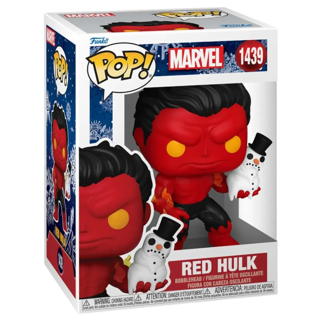 Фигурка Funko POP! Bobble Marvel Holiday S4 Red Hulk (1439) 80034