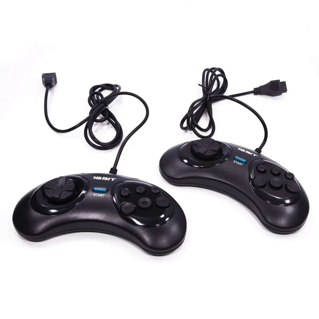 Retro Genesis Mix (8+16Bit) + 470 игр (AV кабель, 2 проводных джойстика)