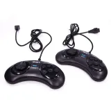 Retro Genesis Mix (8+16Bit) + 470 игр (AV кабель, 2 проводных джойстика)