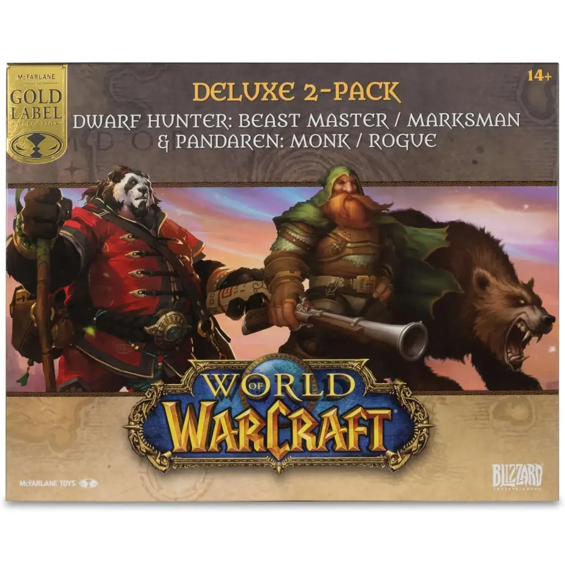 Фигурки McFarlane коллекционные World Of Warcraft Multipack Pandaren & Dwarf (Epic)(Gold Label) 15см