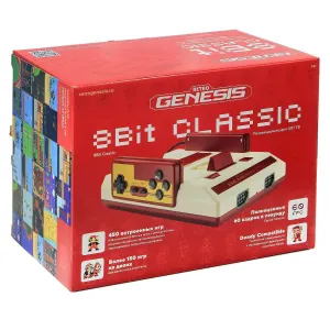 Retro Genesis 8 Bit Classic + 450 игр (AV кабель, 2 проводных джойстика)