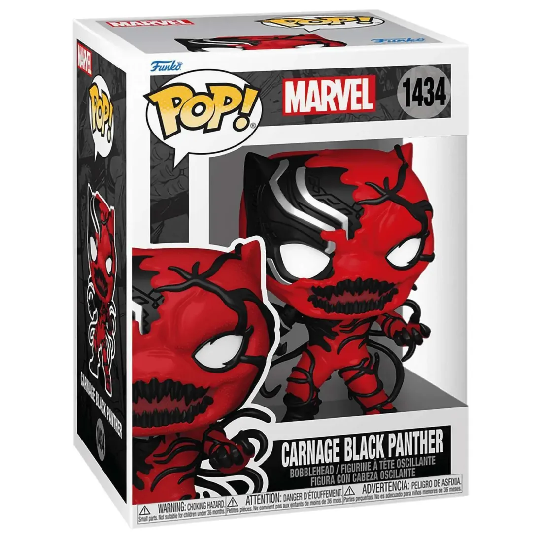Фигурка Funko POP! Bobble Marvel Carnage Black Panther (1434) 82643