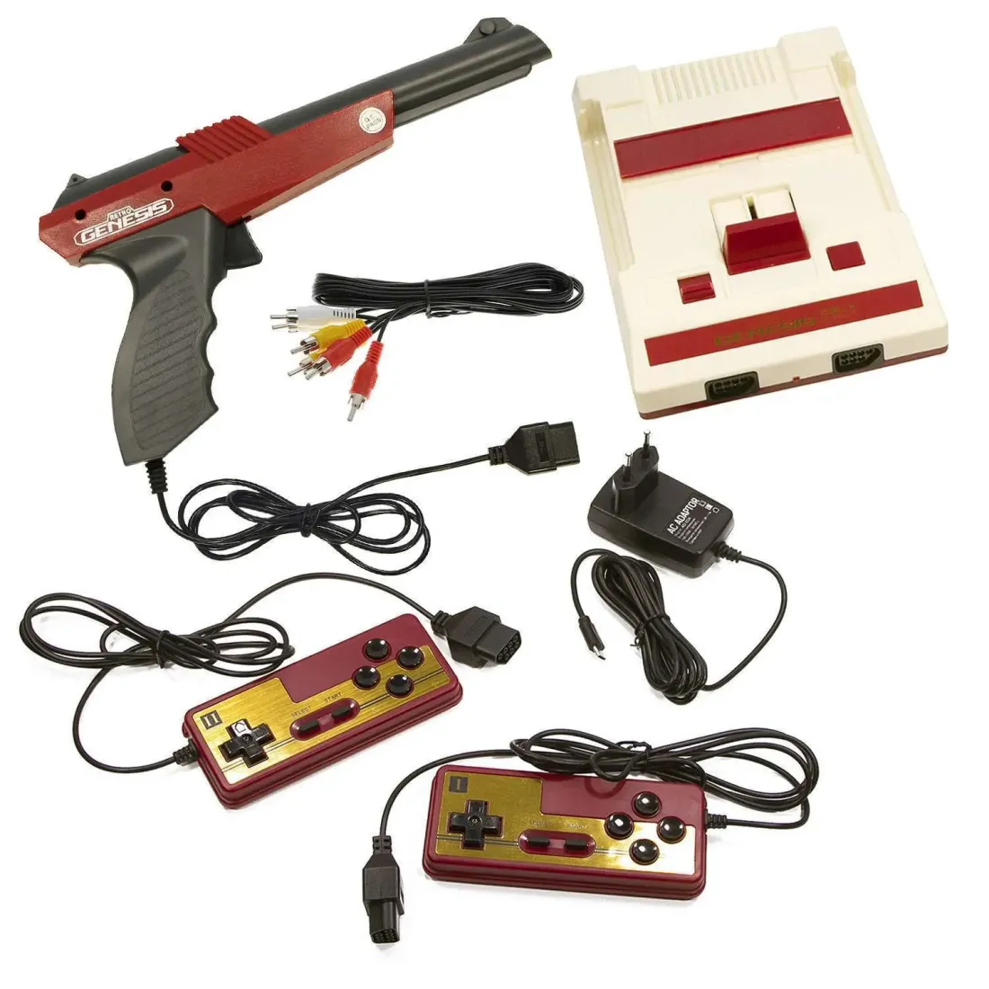 Retro Genesis 8 Bit Lazergun + 450 игр (AV, 2 проводных джойстика + пистолет Заппер)