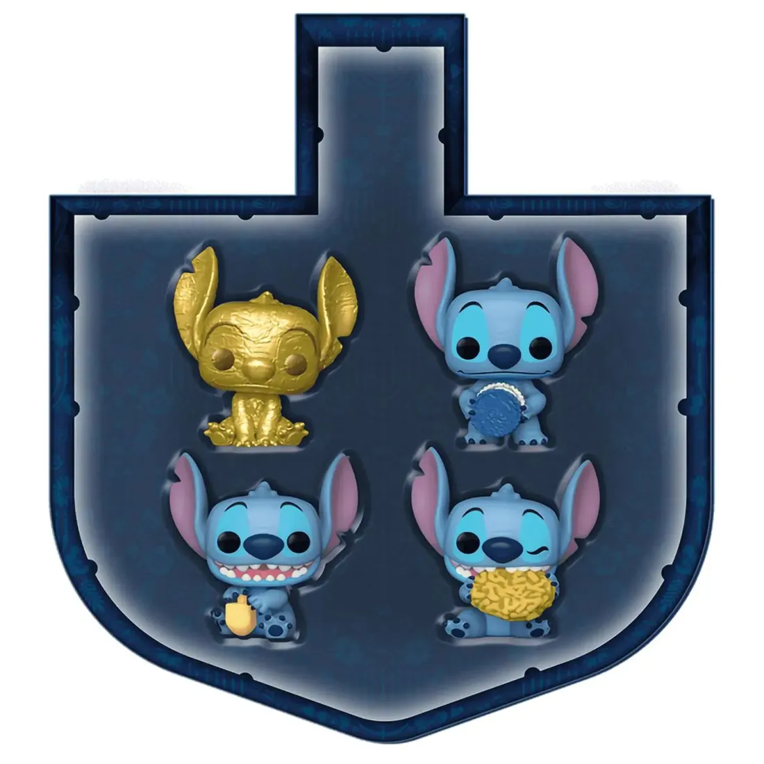 Набор подарочный Funko Pocket POP! Disney Lilo & Stitch Stitch Hanukkah Dreidel Box 4 фигурки 79952