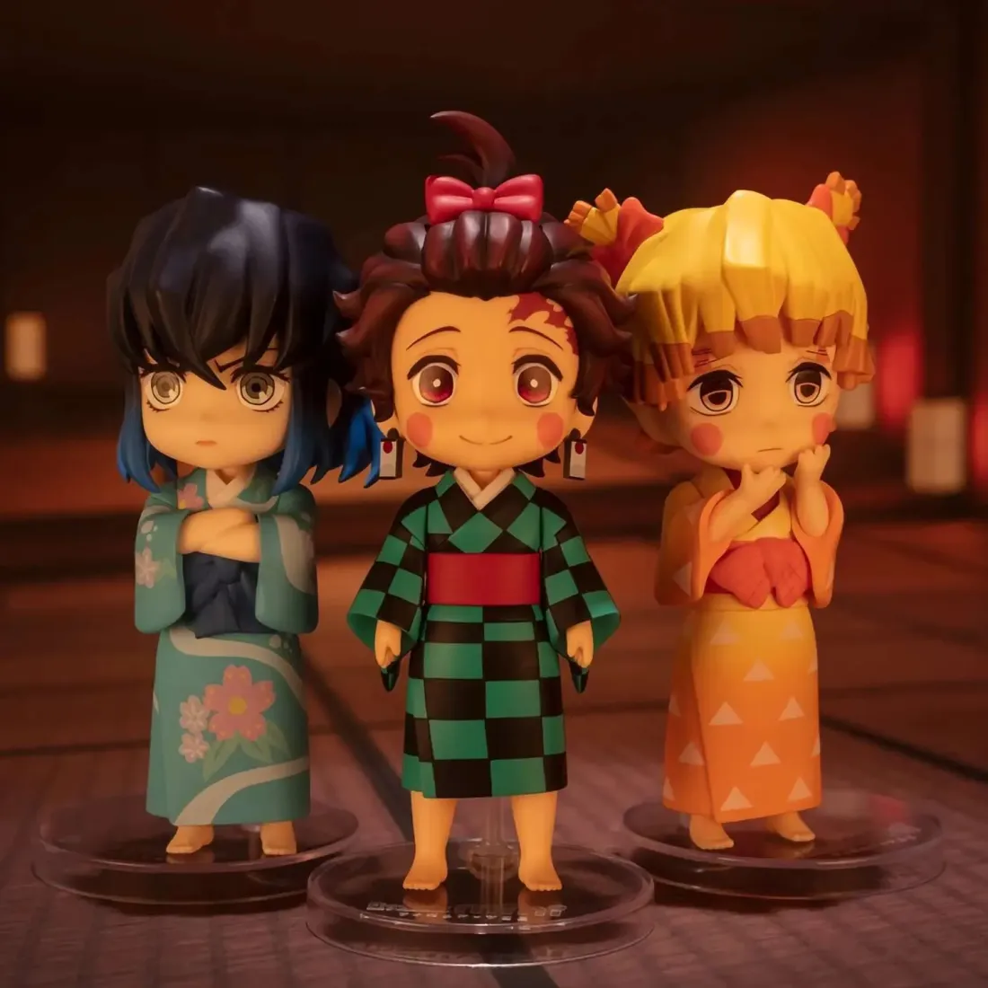 Набор из 3-х фигурок Figuarts Mini Клинок Рассекающий Демонов Сумико, Зенко и Иноко 2639677