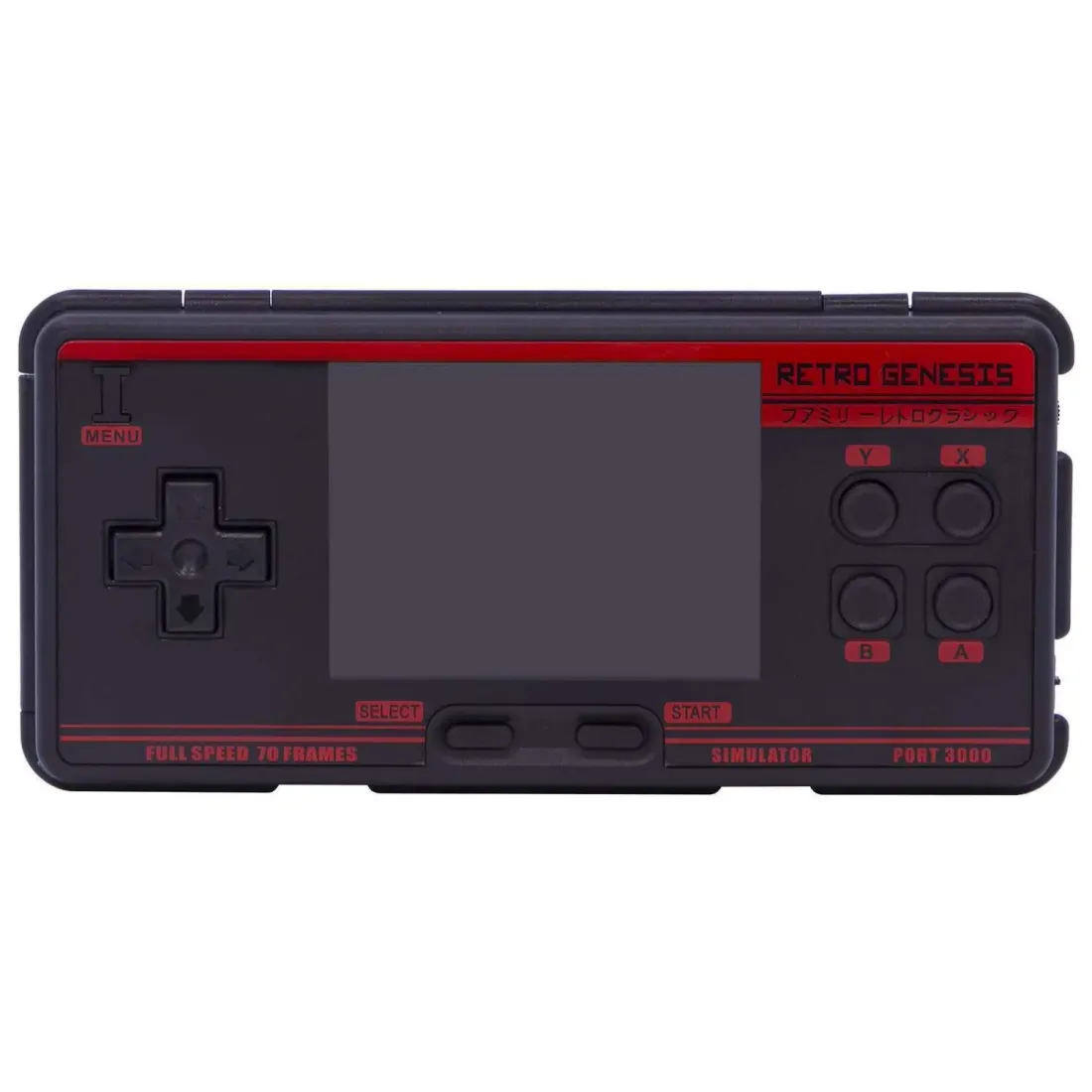Retro Genesis Port 3000 (черно-красная, 10 эмуляторов, 4000+игр, 3.0 экран IPS,SD-карта, сохранения)