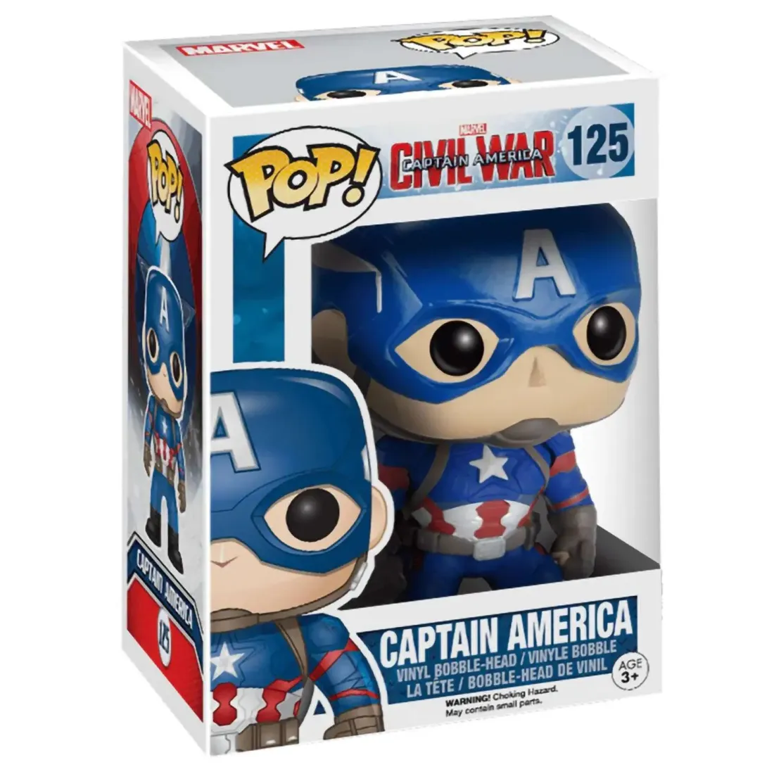 Фигурка Funko POP! Bobble Marvel Captain America Civil War Captain America (125) 7223