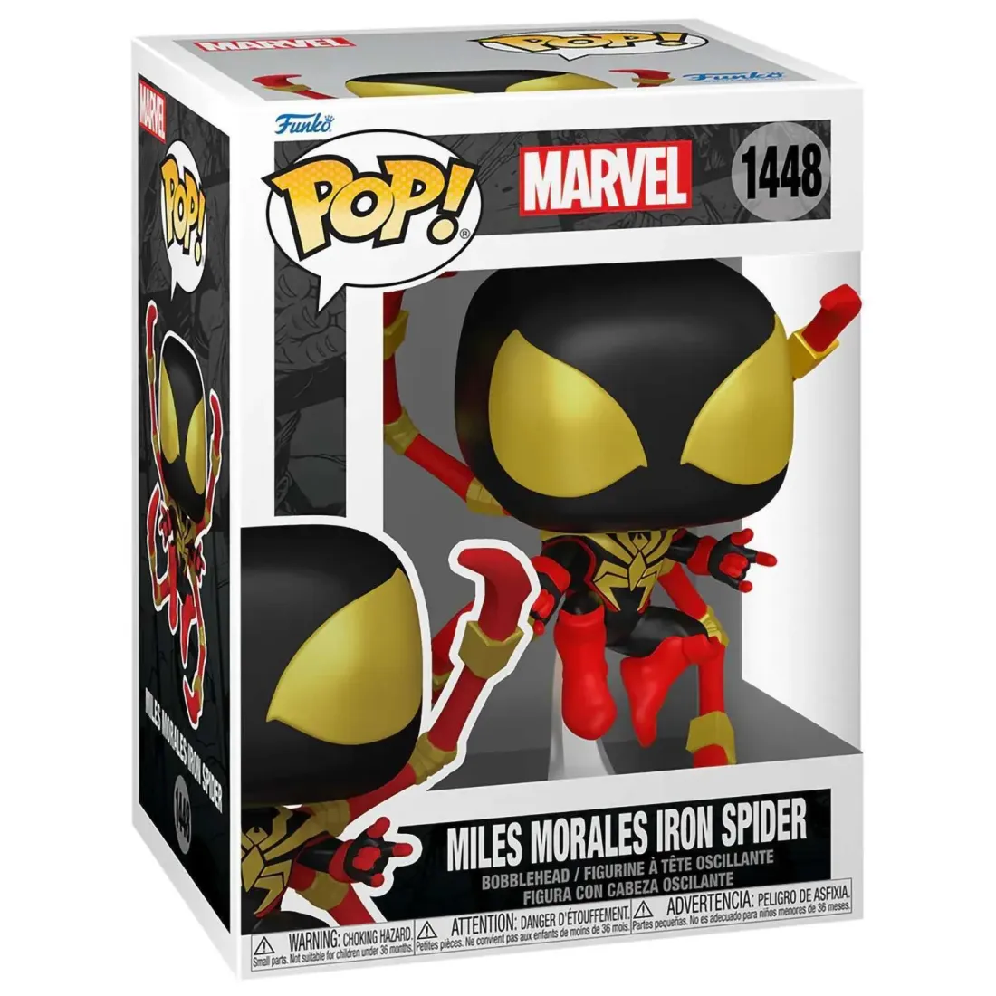 Фигурка Funko POP! Bobble Marvel Comics Miles Morales Iron Spider w/Chase (1448) 83753