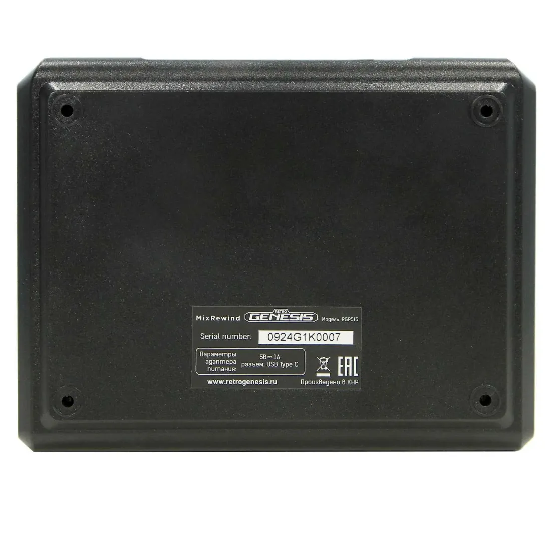 Retro Genesis MixRewind HD (1000 игр, 2 беспр.дж., HDMI, 8+16Bit, Rewind, сохранения, RGP-515)
