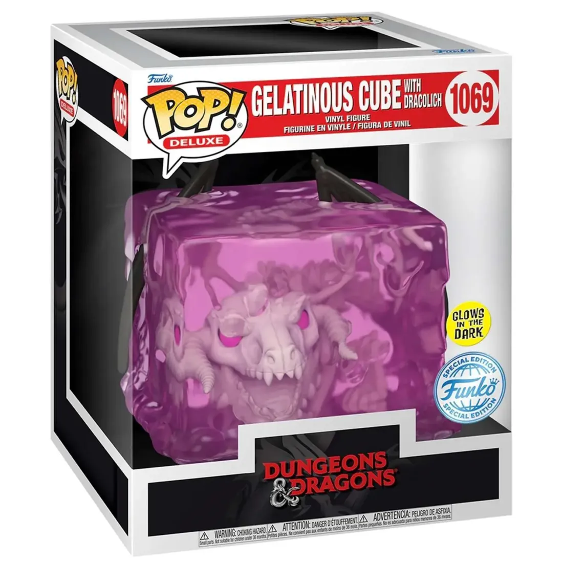 Фигурка Funko POP! Deluxe D&D Gelatinous Cube with Dracolich (GW) (Exc) (1069) 84422