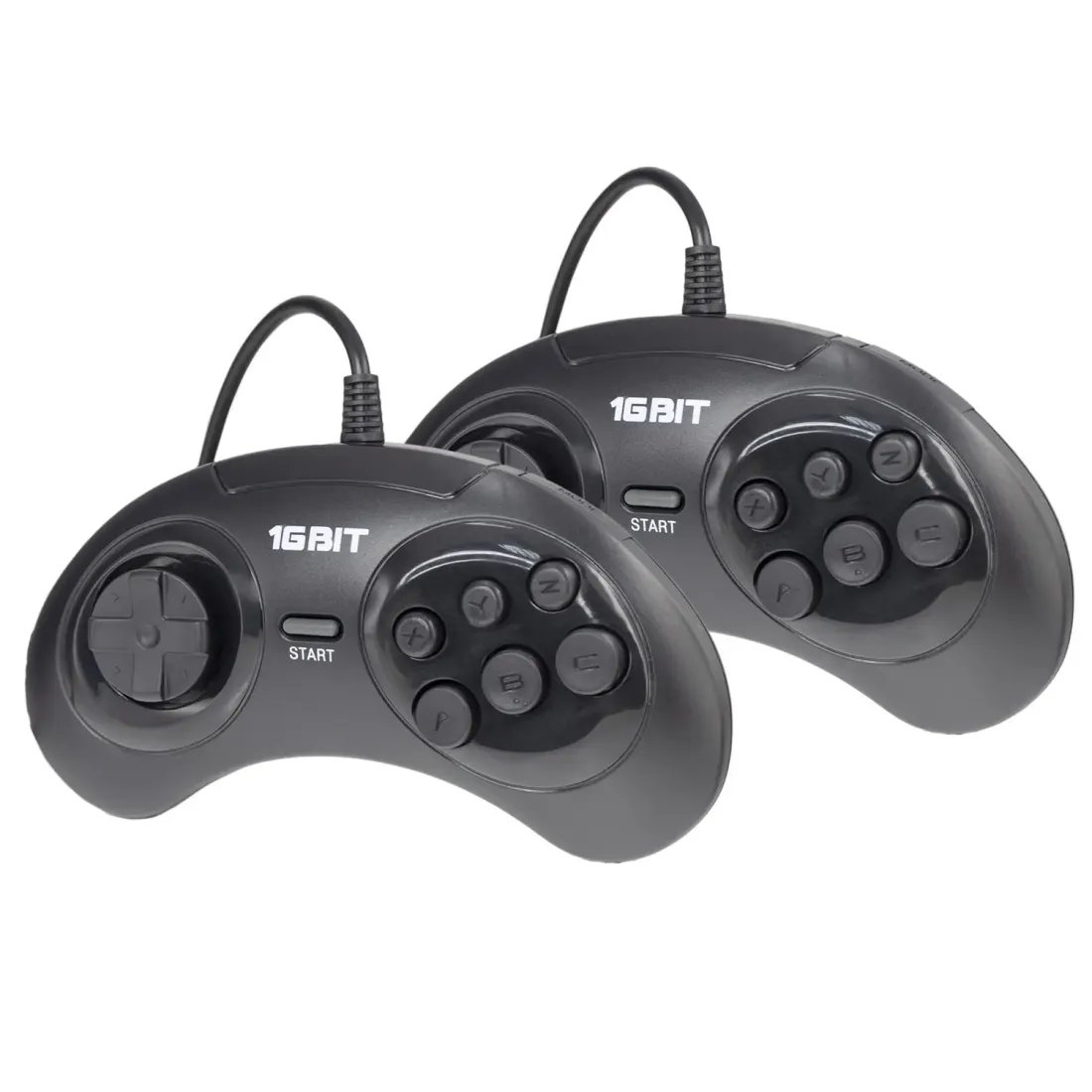 Retro Genesis Remix (8+16Bit) + 600 игр (AV кабель, 2 проводных джойстика)