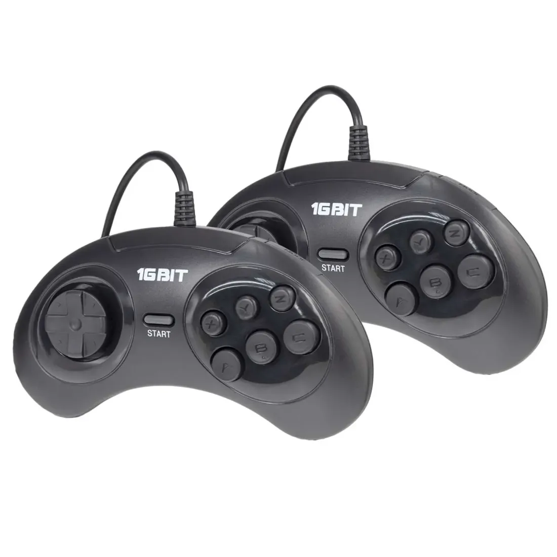 Retro Genesis Remix (8+16Bit) + 600 игр (AV кабель, 2 проводных джойстика)