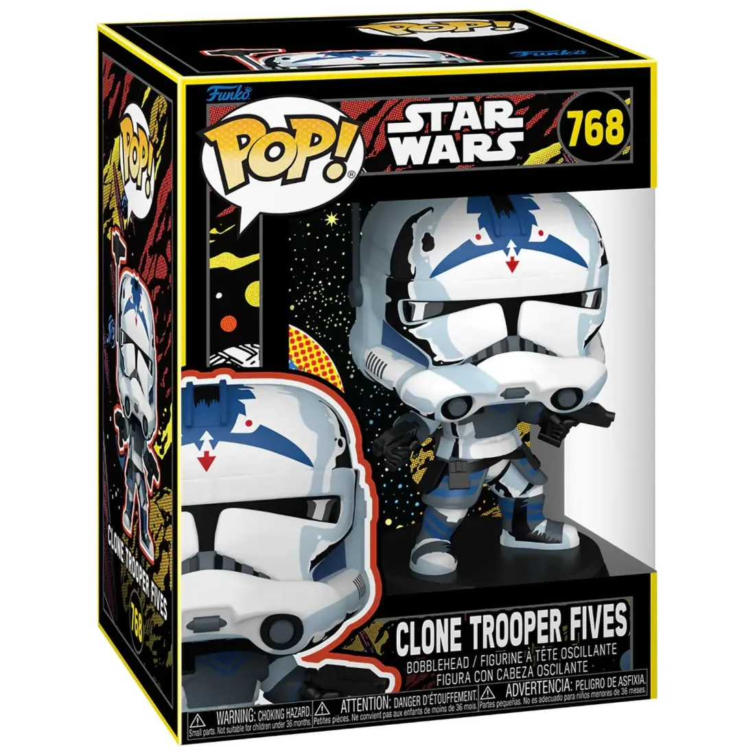 Фигурка Funko POP! Bobble Star Wars Clone Wars Clone Trooper Fives (Retro) (768) 83813