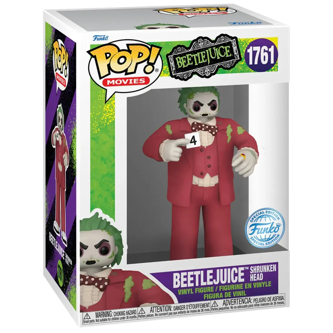 Фигурка Funko POP! Movies Beetlejuice S3 Beetlejuice (Shrunken Head) (Exc) (1761) 84862