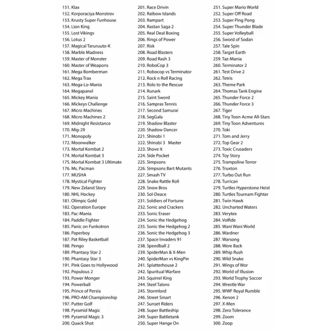 Игровая приставка 16-бит DVTech MD 300 игр