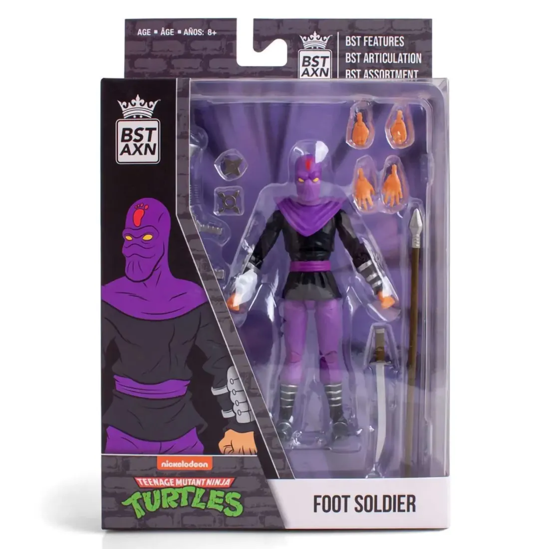 Фигурка Черепашки-ниндзя Солдат клана Фут Foot Soldier BST AXN 13см 55599