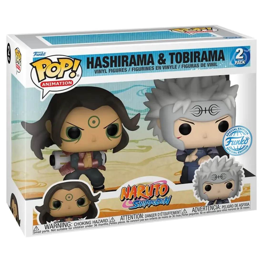 Фигурка Funko POP! Animation Naruto Shippuden Hashirama & Tobirama (Exc) 2PK 63137