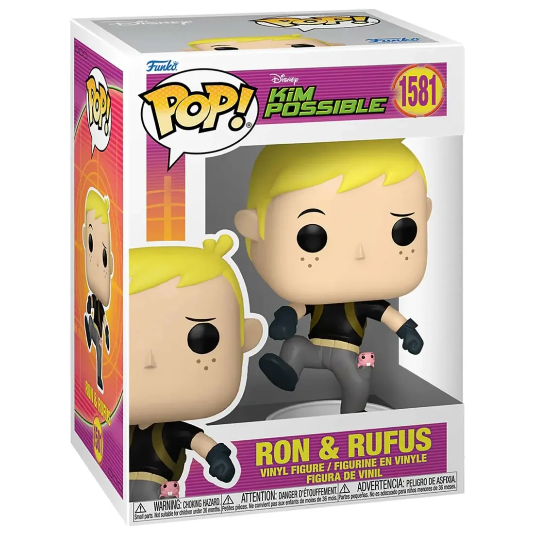Фигурка Funko POP! Disney Kim Possible Ron & Rufus (1581) 83525