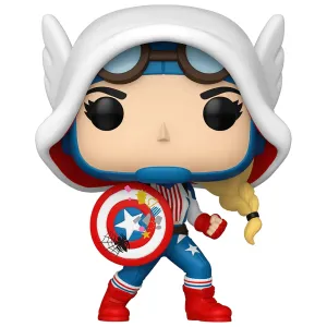Фигурка Funko POP! Marvel Bobble Spider-Gwen Gwenverse Cap-Gwen (1486) 83724