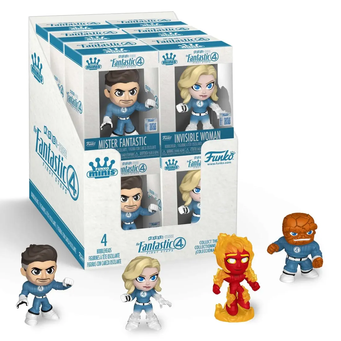 Фигурка Funko Minis Bobble Marvel Fantastic Four FF 1 штука в ассортименте (из 4) (Exc) 87218