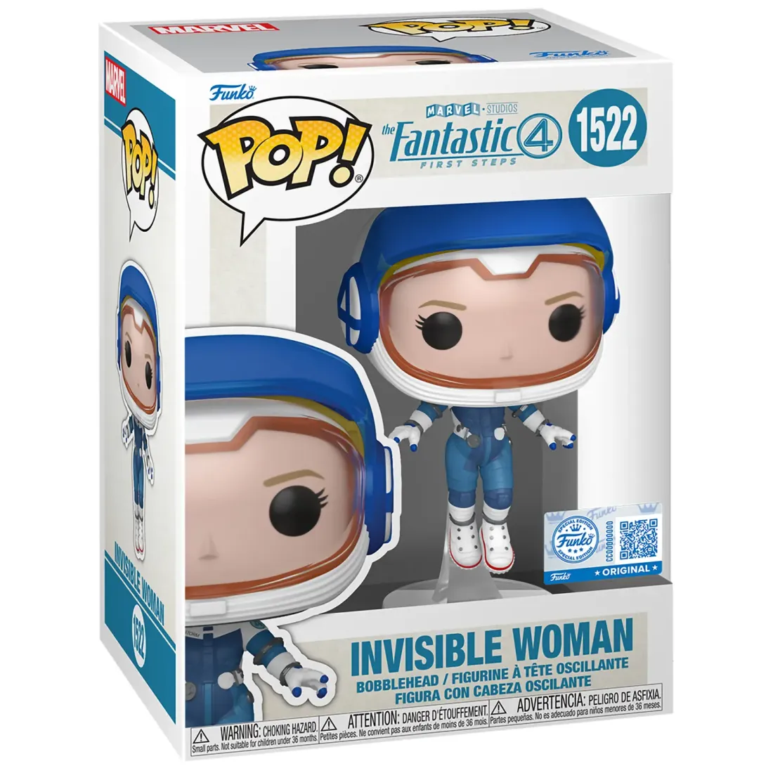 Фигурка Funko POP! Bobble Marvel Fantastic Four FF Invisible Woman (Exc) (1522) 85359