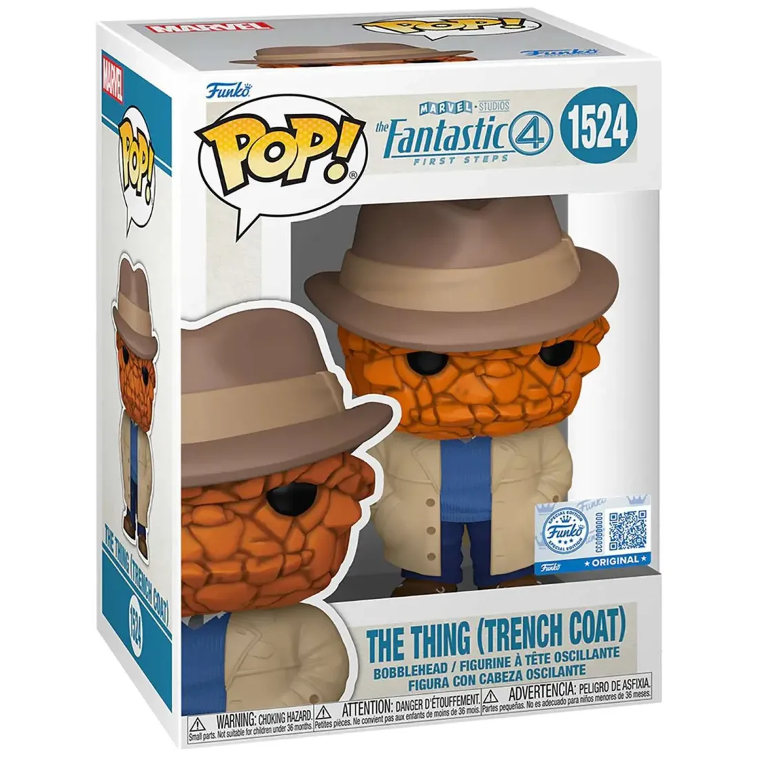 Фигурка Funko POP! Bobble Marvel Fantastic Four FF The Thing (Trench Coat) (Exc) (1524) 84911