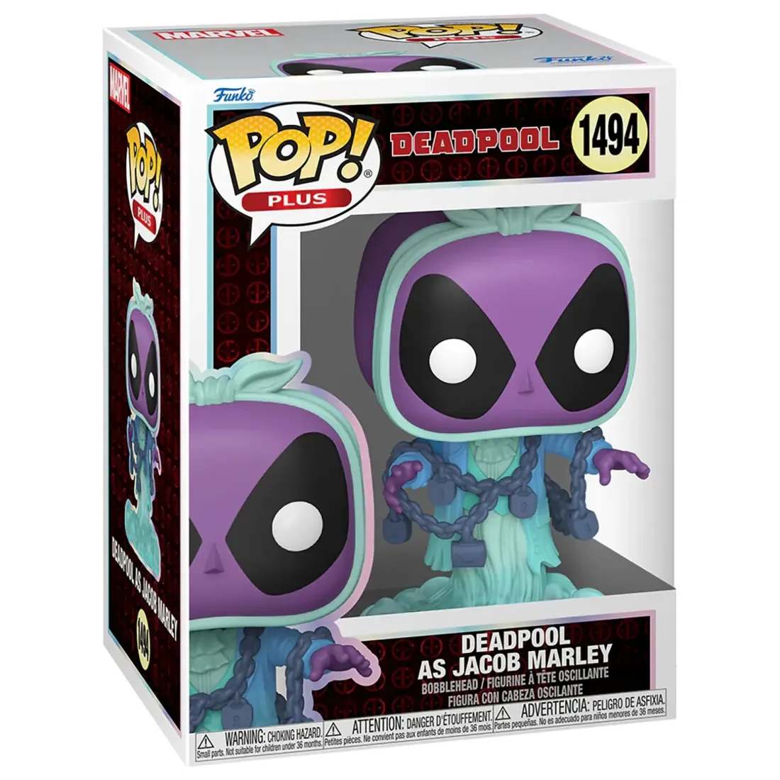 Фигурка Funko POP! Plus Bobble Marvel Deadpool Lit Cls Deadpool As Jacob Marley (1494) 83987