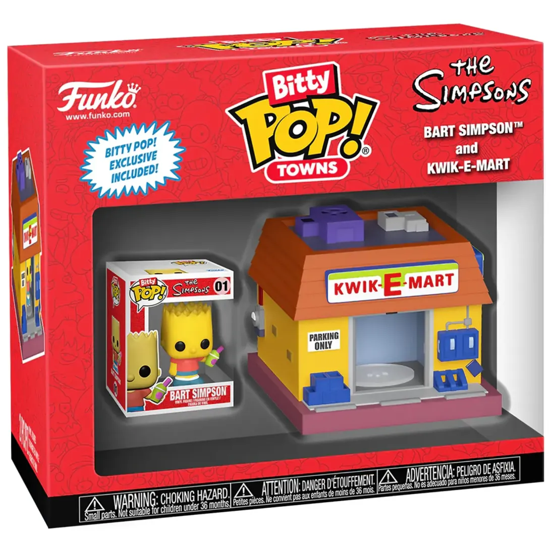 Фигурка Funko Bitty POP! Towns Simpsons Bart Simpson and Kwik-E-Mart 83684