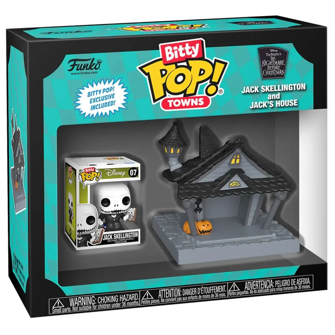 Фигурка Funko Bitty POP! Towns TNBC Jack Skellington and Jack\'s House 83683