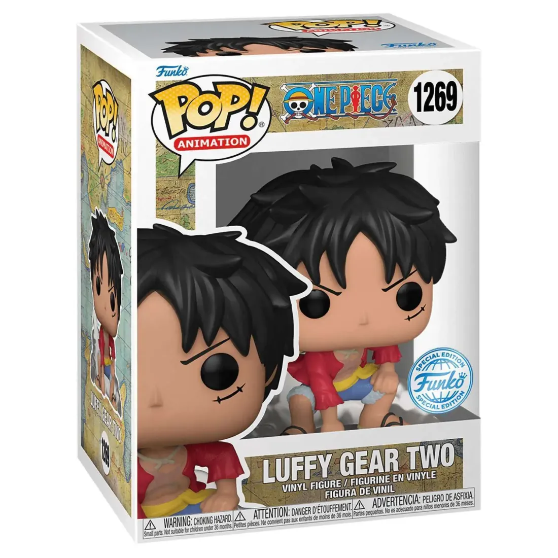 Фигурка Funko POP! Animation One Piece Luffy Gear Two w/Chase (Exc) (1269) 62646