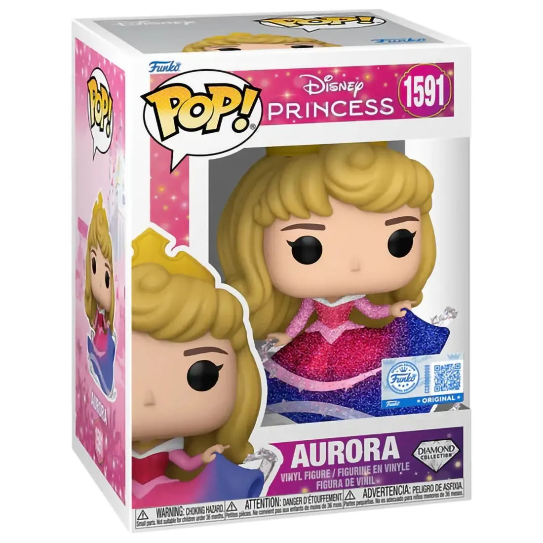 Фигурка Funko POP! Disney Sleeping Beauty Aurora (DGLT) (Exc) (1591) 82113