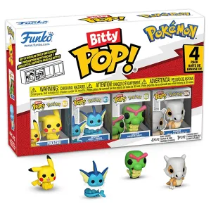 Фигурка Funko Bitty POP! Pokemon Pikachu+Vaporeon+Caterpie+Cubone 4PK 81132