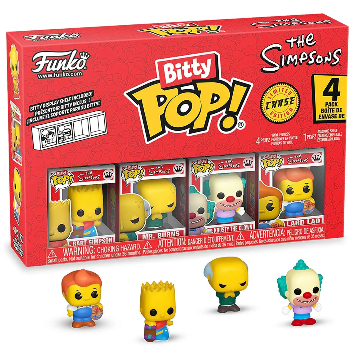 Фигурка Funko Bitty POP! Simpsons Bart+Mr. Burns+Krusty+?