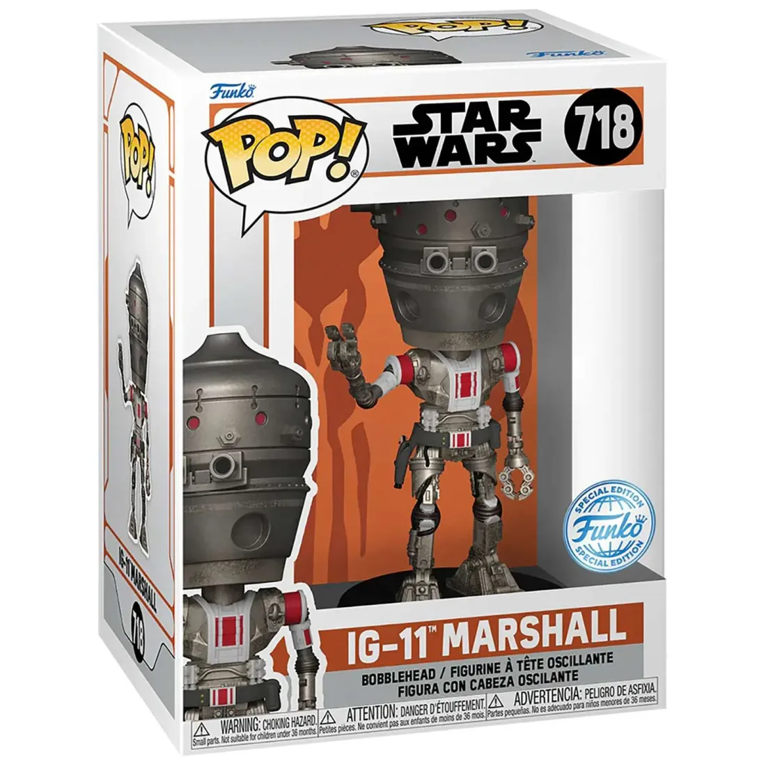 Фигурка Funko POP! Bobble Star Wars Mandalorian S10 IG-11 Marshall (Exc) (718) 78342
