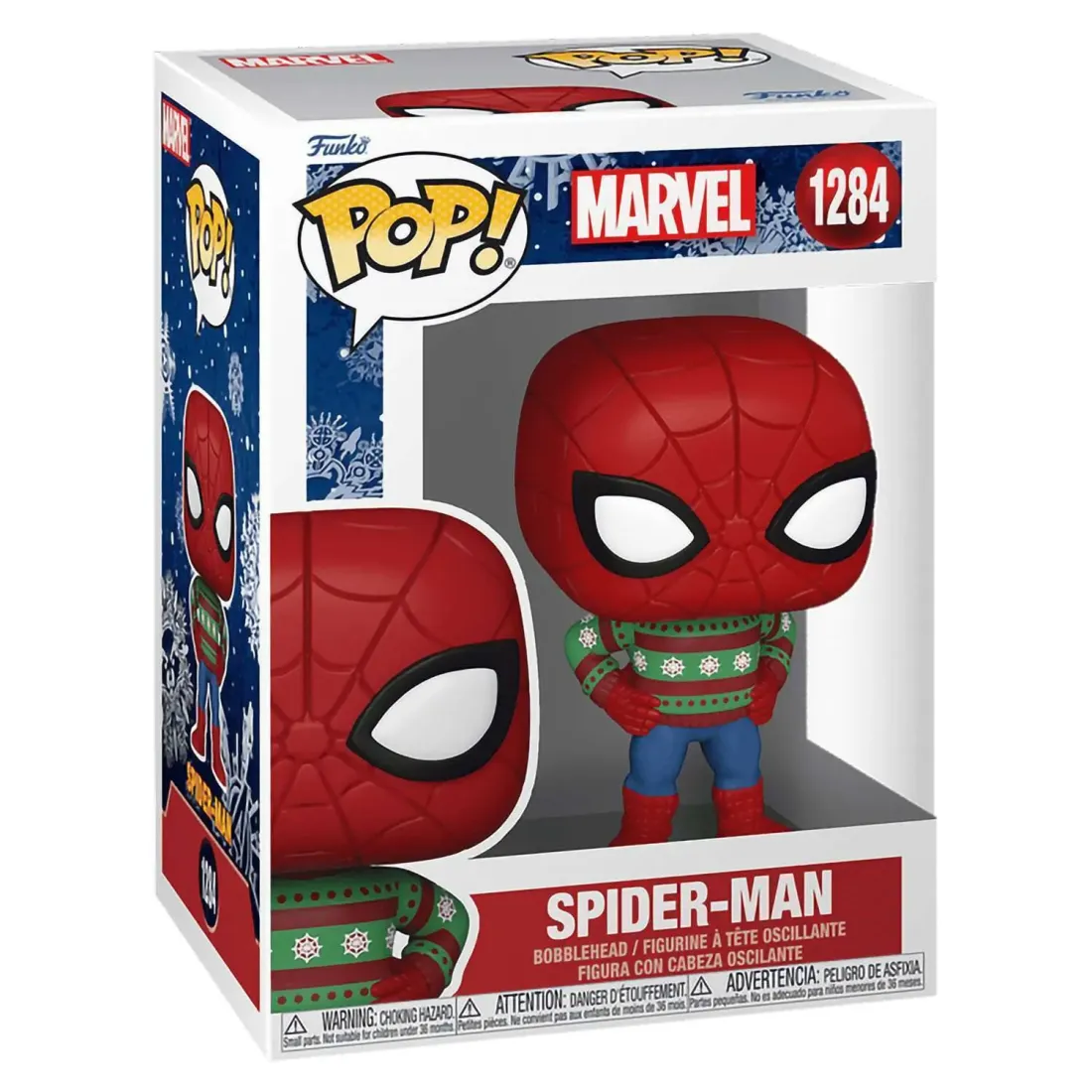 Фигурка Funko POP! Bobble Marvel Holiday Spider-Man in Sweater (1284) 72190