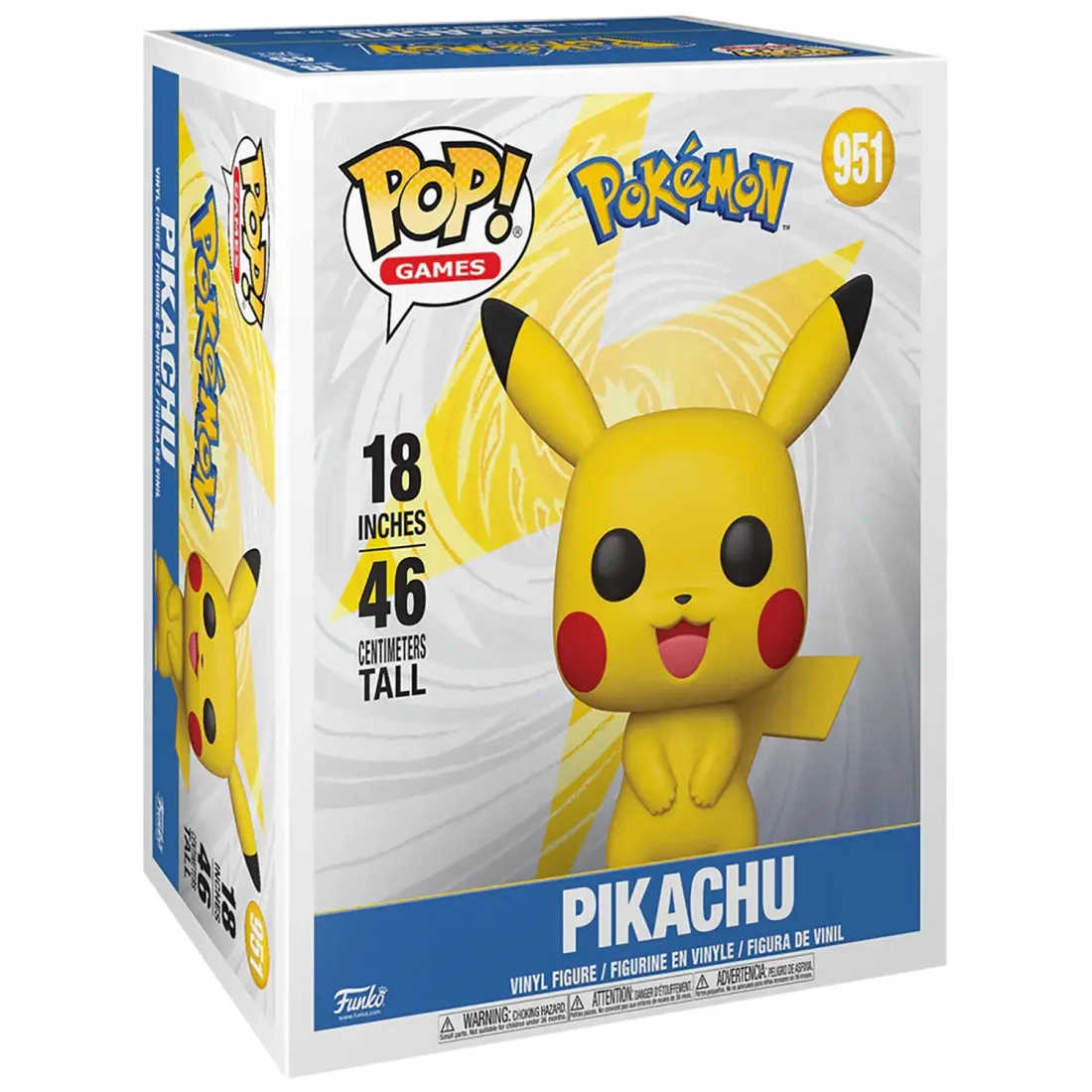 Фигурка Funko POP! Games Pokemon Pikachu (EMEA) (Exc) 18" (951) 74231