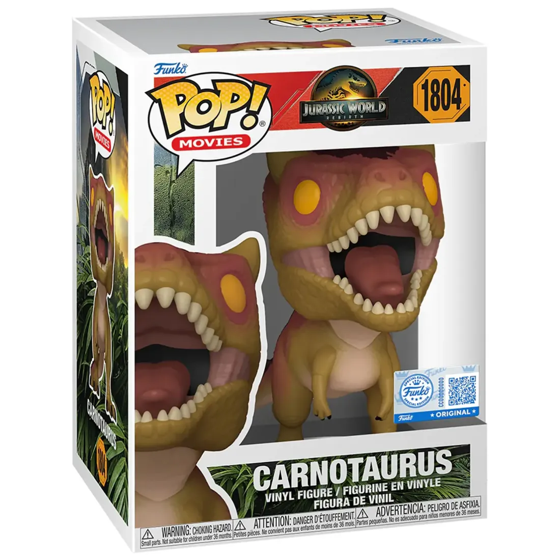 Фигурка Funko POP! Movies Jurassic World Rebirth Carnotaurus (Exc) (1804) 87173
