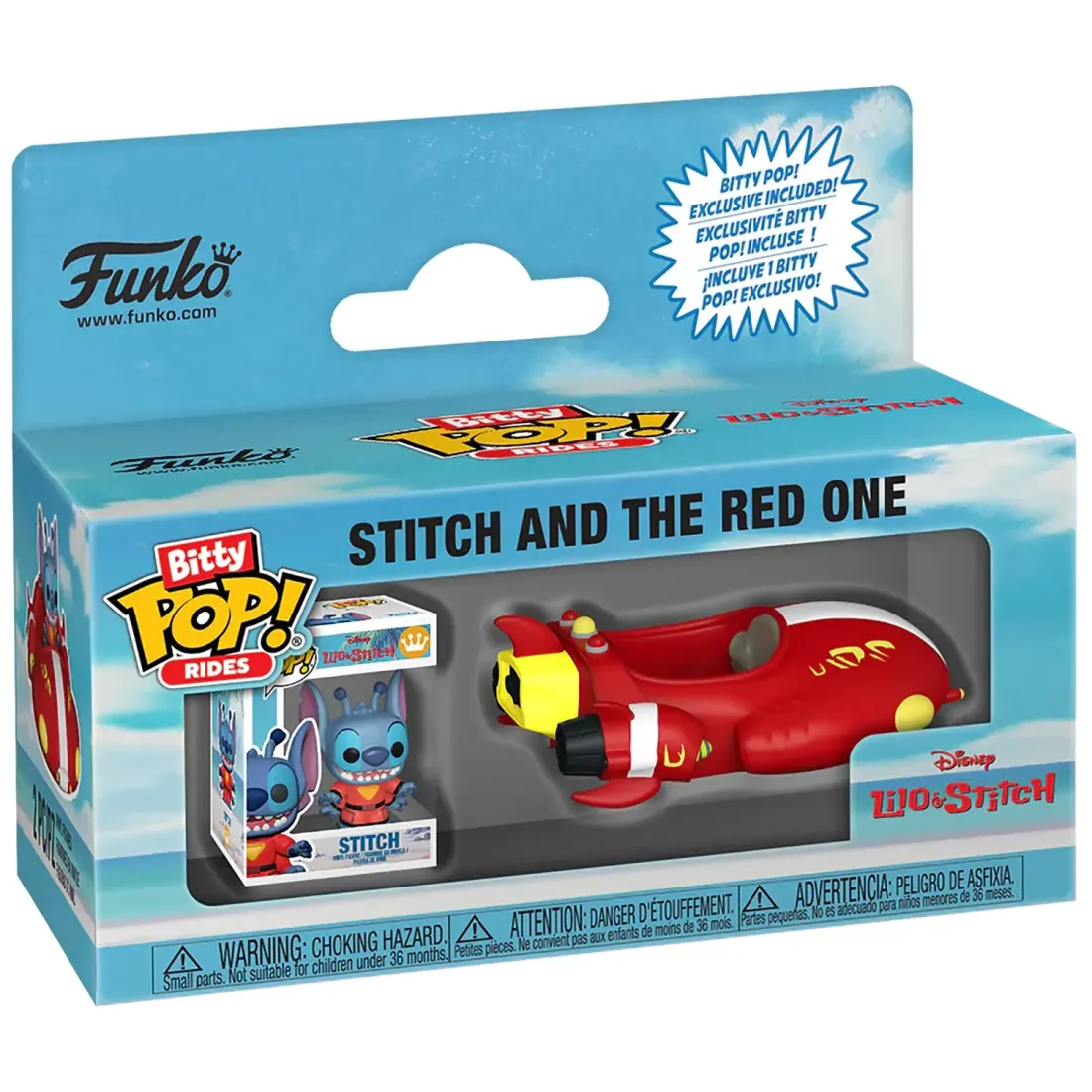 Фигурка Funko Bitty POP! Rides Disney Lilo & Stitch Stitch and The Red One 85522