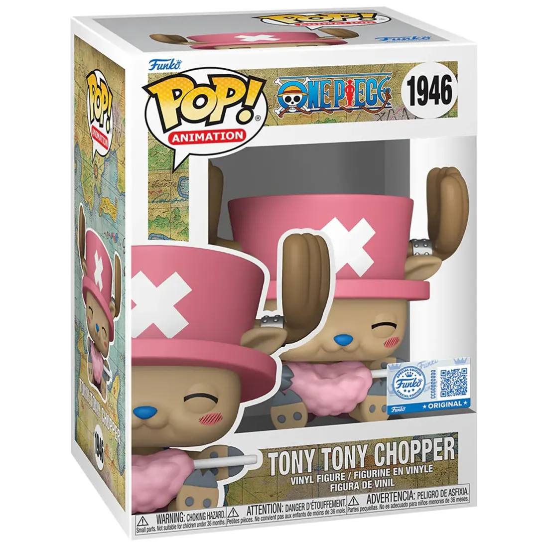Фигурка Funko POP! Animation One Piece Tony Tony Chopper (with Cotton Candy) (Exc) (1946) 87178