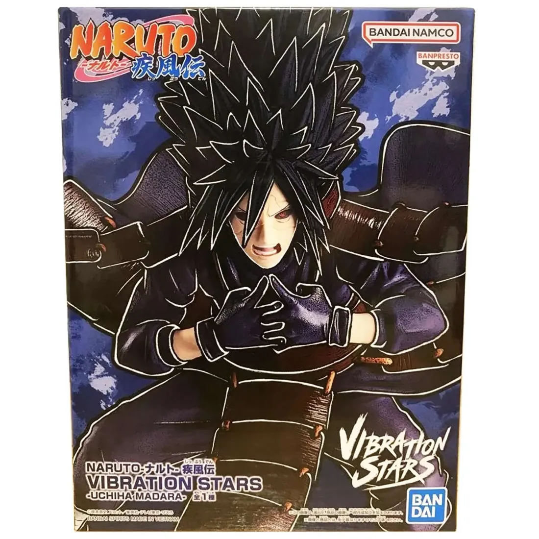 Фигурка аниме Наруто NARUTO SHIPPUDEN VIBRATION STARS Учиха Мадара Uchiha Madara 13см 88070