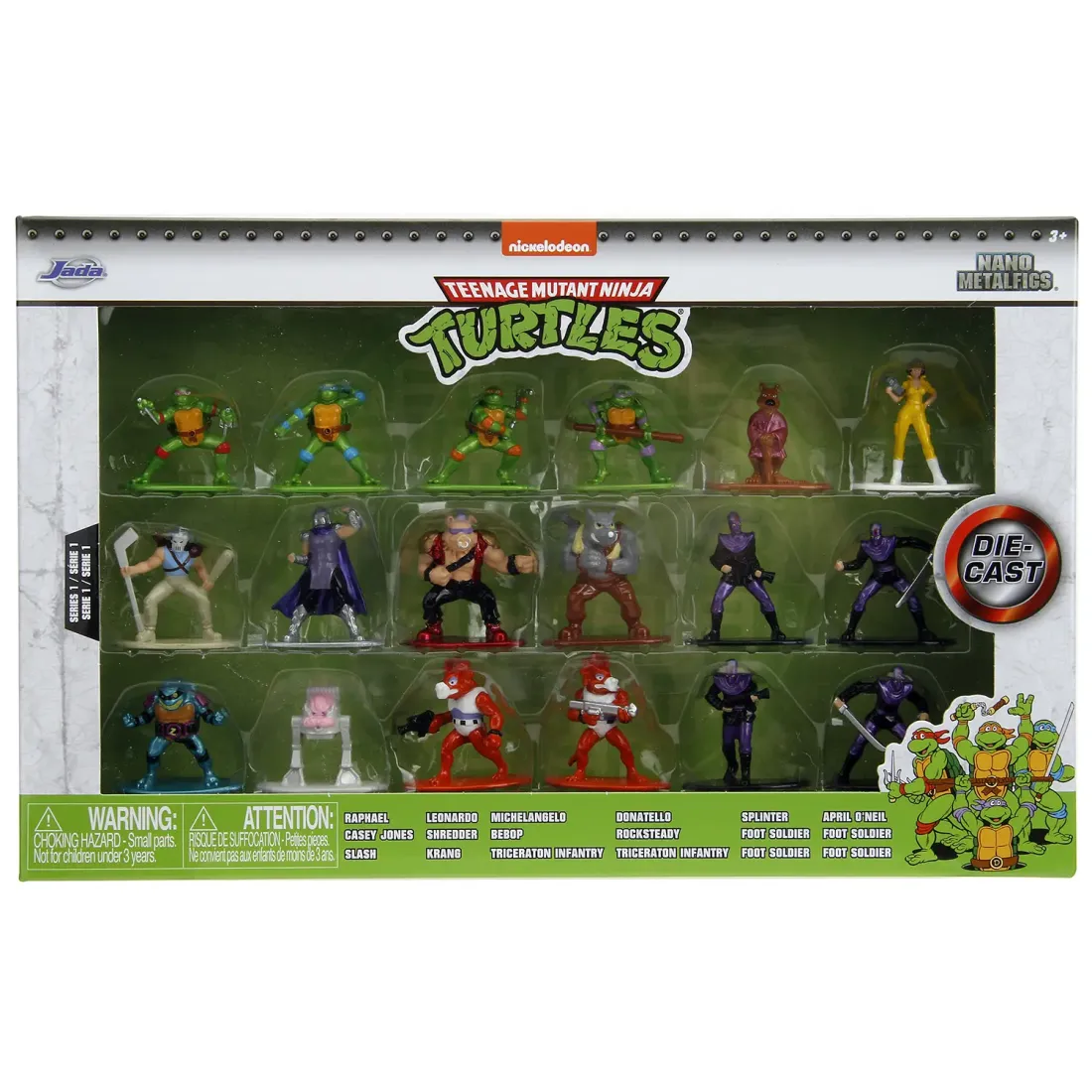 Набор фигурок Nano Черепашки-ниндзя wave 1 4см (18 шт) 34460