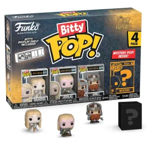 Фигурка Funko Bitty POP! LOTR Galadriel+Legolas+Gimly+Mystery (1 of 4) 4PK 75457