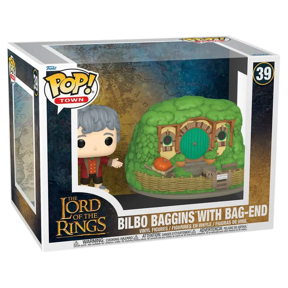 Фигурка Funko POP! Town LOTR Bilbo Baggins with Bag-End (39) 80835