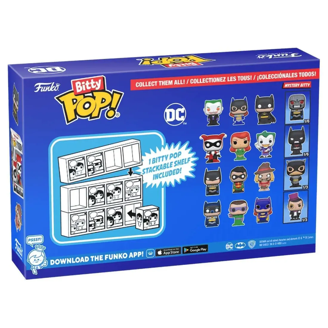 Фигурка Funko Bitty POP! DC Comics S4 Batman+The Riddler+Batgirl+Mystery (1 of 4) 4PK 71314