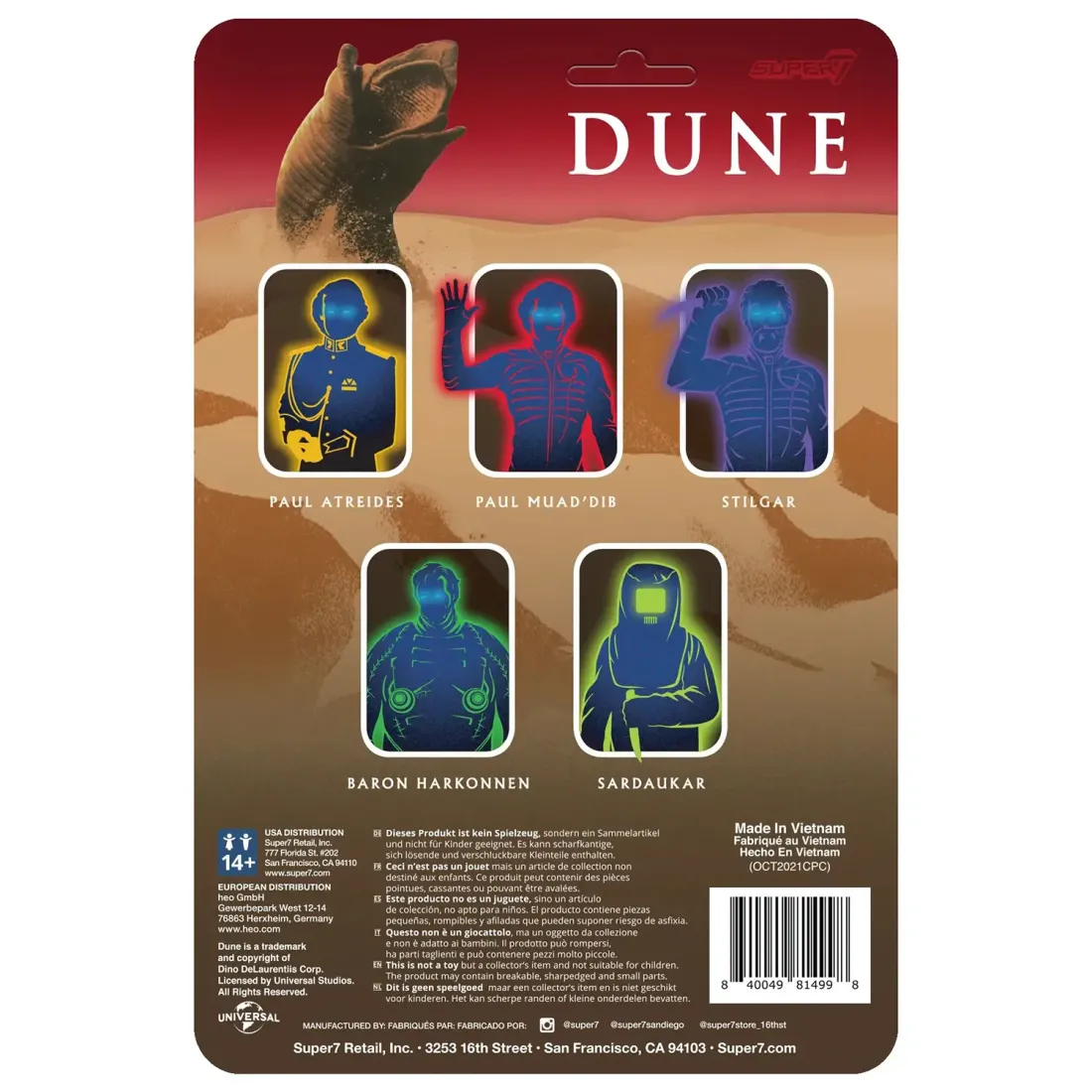 Фигурка Dune Paul Muad-Dib DUNEW01-PMB-01