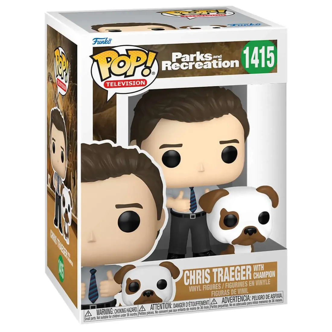 Фигурка Funko POP! TV Parks and Recreation Chris Traeger w/Champion (1415) 74431