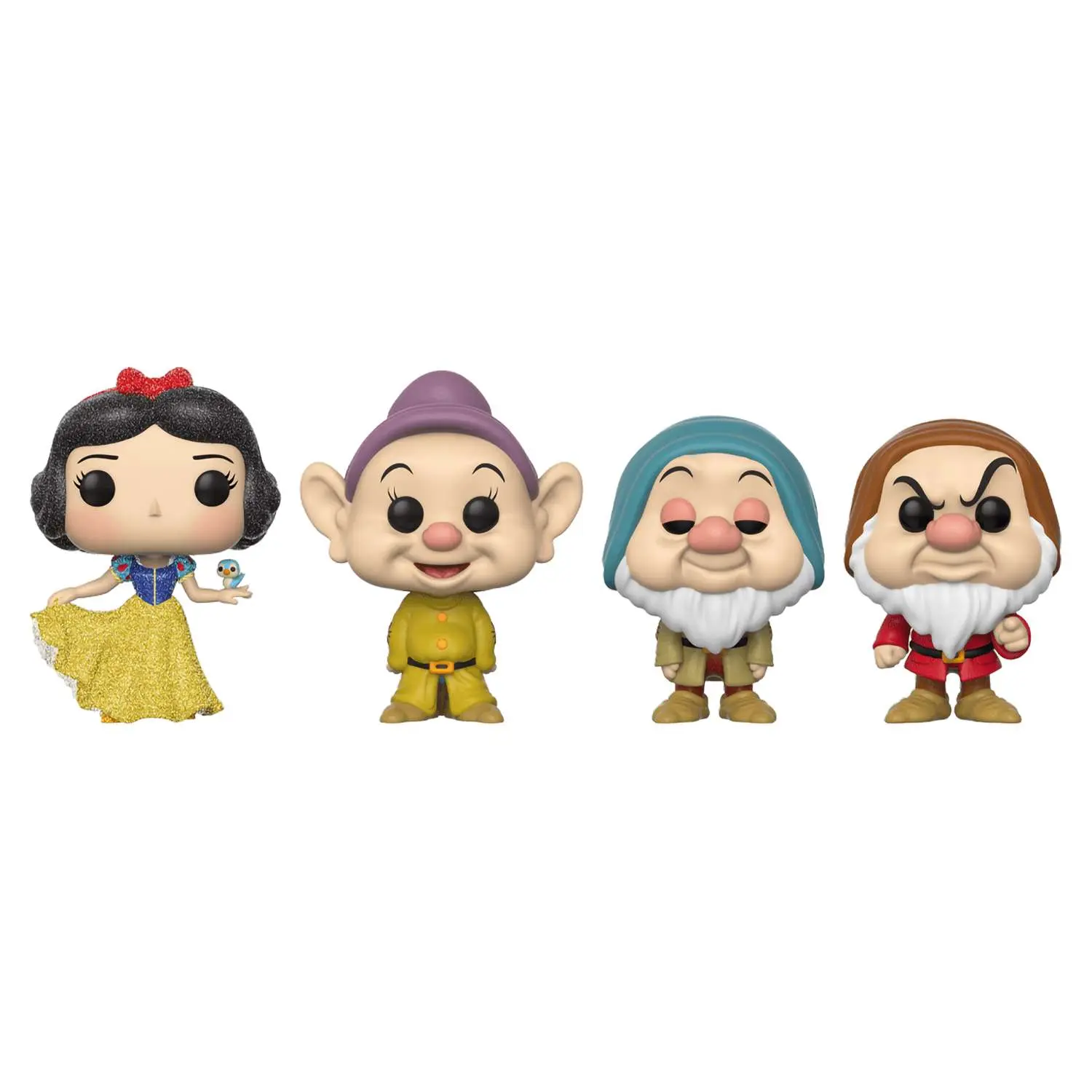 Фигурка Funko POP! Disney Snow White Snow White(DGLT)/Dopey/Sleepy/Grumpy (Exc) 4PK 77207