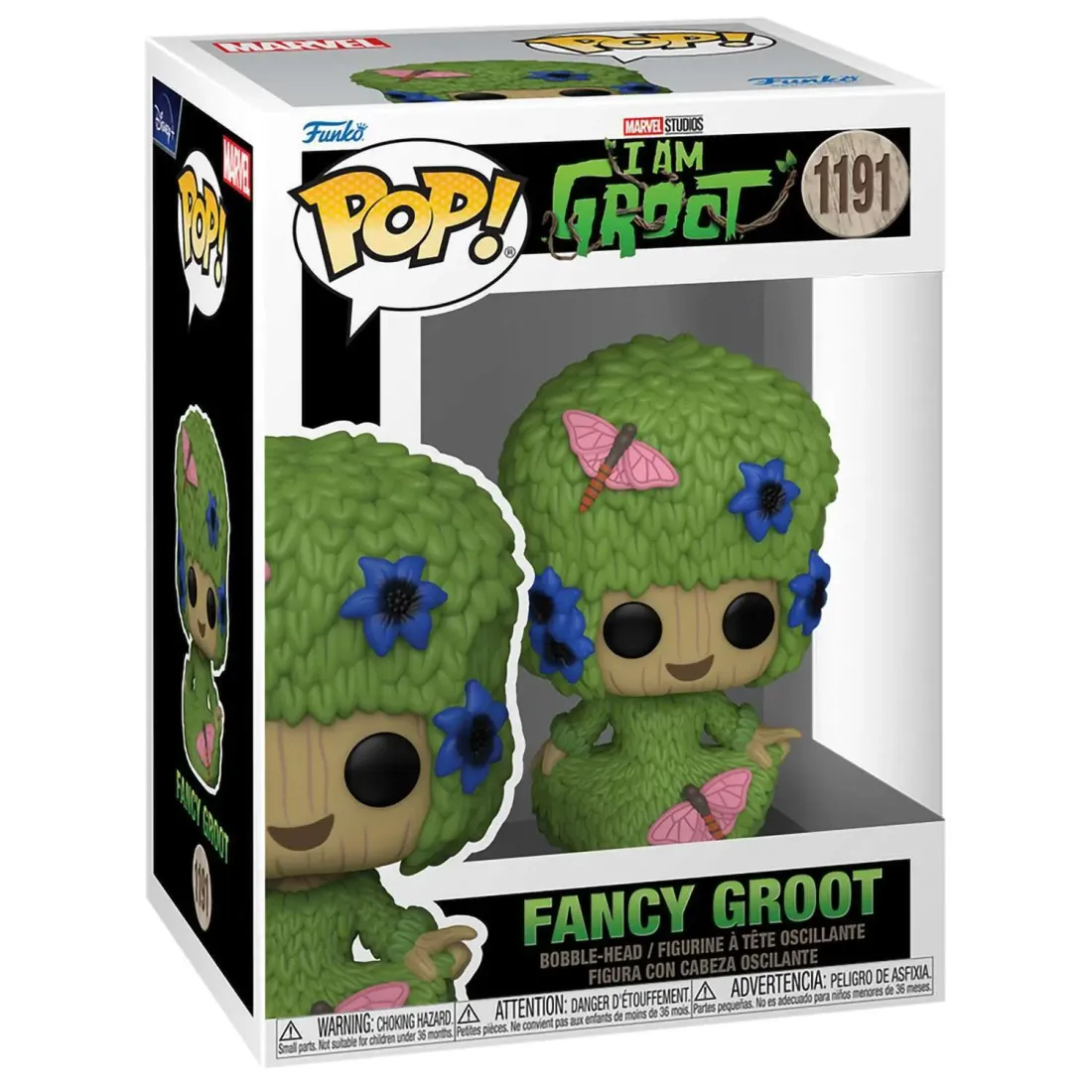 Фигурка Funko POP! Bobble Marvel I Am Groot Fancy Groot Marie Hair (1191) 70649