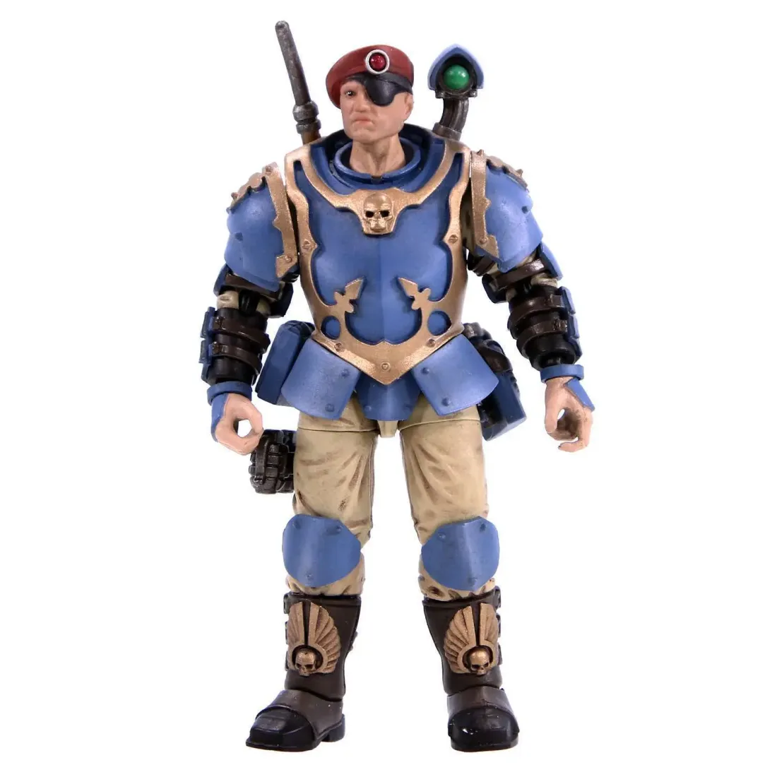 Фигурка Warhammer 40K Astra Militarum Tempestus Scions Command Squad 55th Kappic Eagles Banner Beare